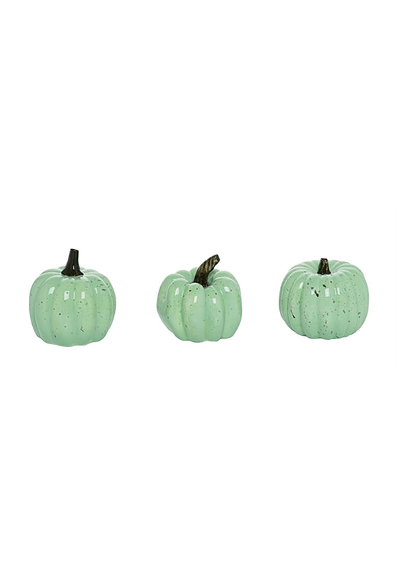 4 Inch Mint Speckle Pumpkins