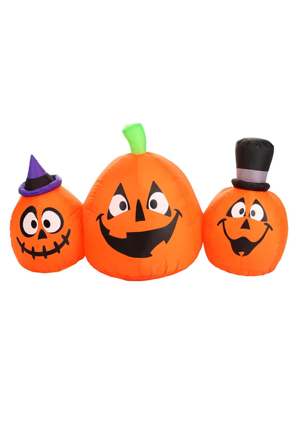 4' Inflatable 3-Pumpkins Lawn Decoration