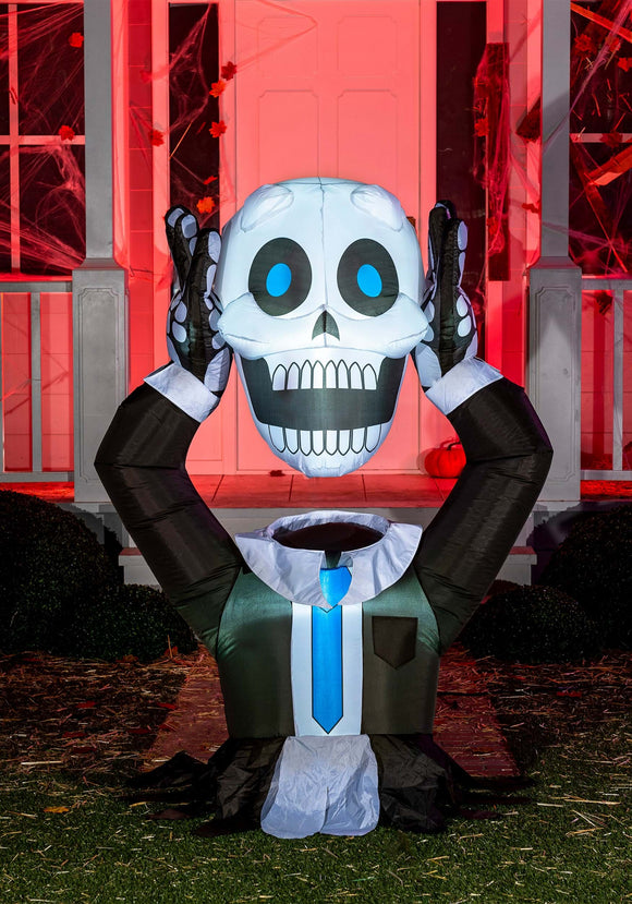 4 Ft. Headless Skeleton Inflatable Decoration