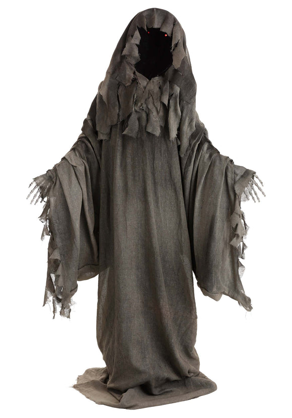 5.4-foot Standing Black Reaper Ghost with Lights Decoration