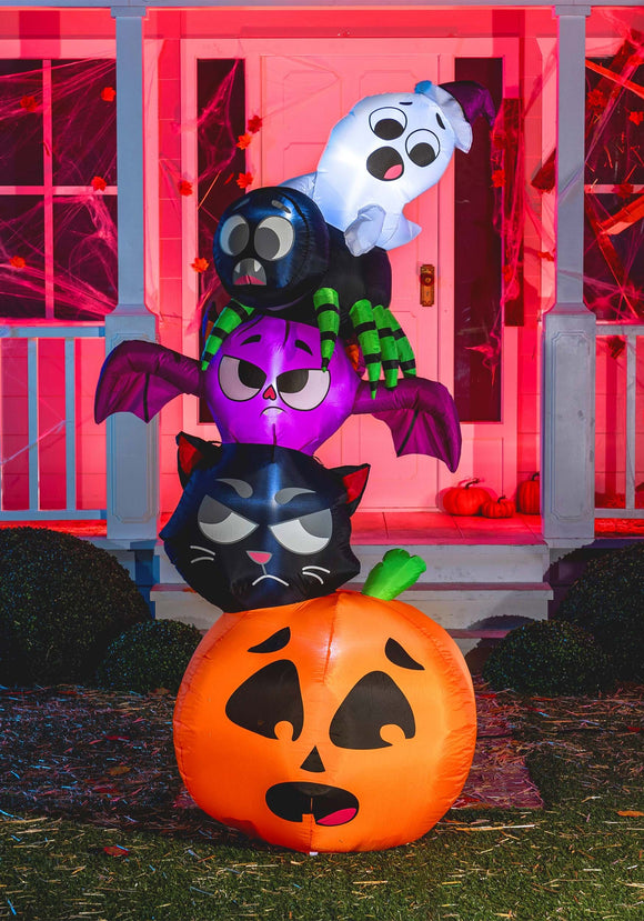 6FT Tall Large Spooky Family Inflatable Decoration