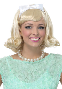 Women's 50's Blonde Flip Wig