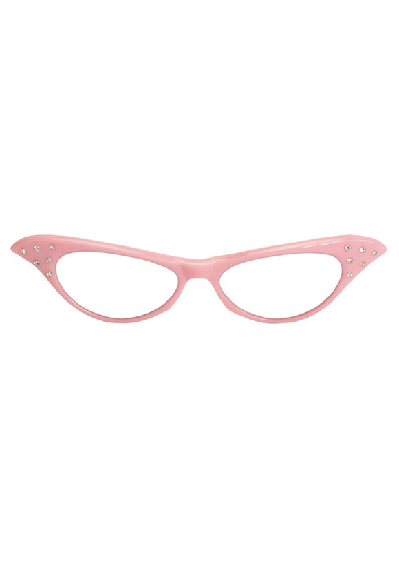 50s Pink Frame Glasses