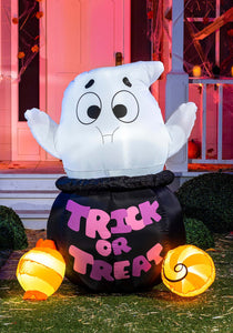 5Ft Tall Inflatable Gluttonous Ghost Decoration