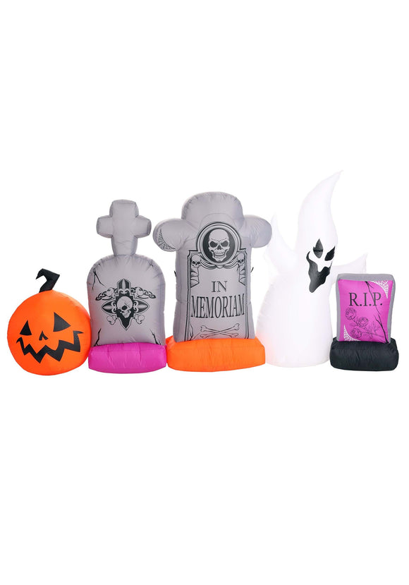 5 Piece Graveyard Inflatable Halloween Prop Set