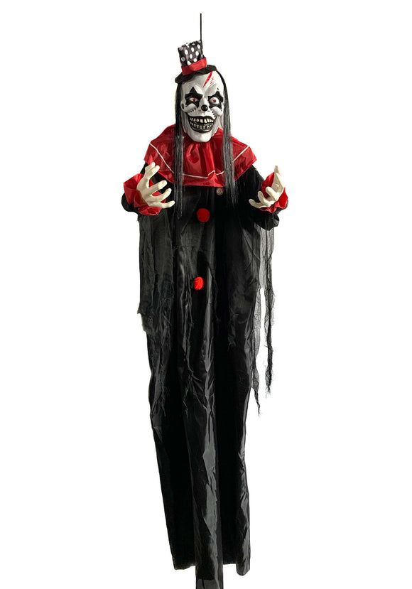 Hanging 6FT Clown with Hat Decoration