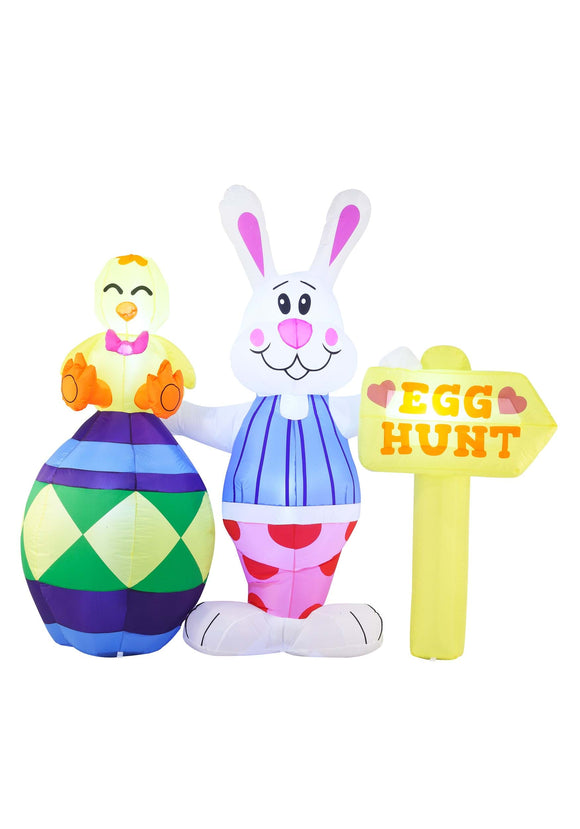 Large Egg Hunt Inflatable Decoration