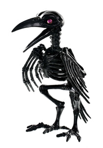 Black 7" Crystal Eyes Crow Skeleton