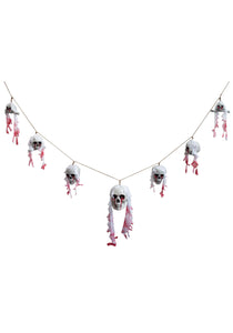 70" Bloody Skull Garland Decoration