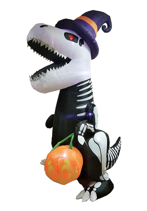 Inflatable 8FT Skeleton T-Rex Halloween Decoration