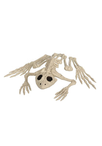 8" Skeleton Frog Halloween Decoration