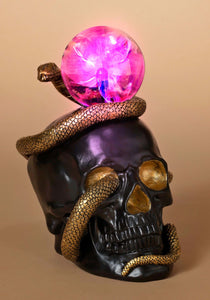 8" Snake & Skull w/ Static Lighted Magic Ball