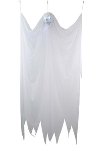 84" Spooky Floating Ghost with Light Up Eyes Prop