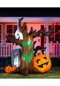 Inflatable Jumbo 8FT Tall RIP Tree Halloween Decoration