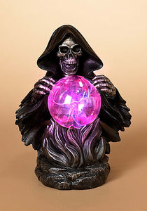 Grim Reaper w/ Static Lighted 9" Magic Ball