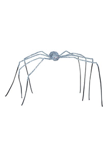 Gray 90" Fuzzy Spider