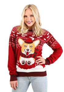 Adult Ugly Christmas Sweater A Very Corgi Christmas