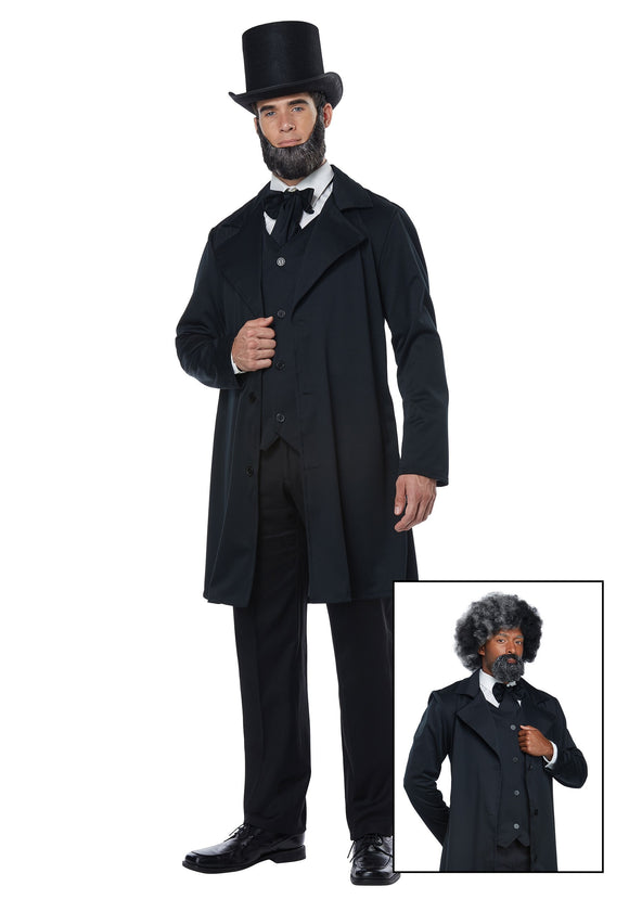 Frederick Douglass/Abraham Lincoln Adult Costume