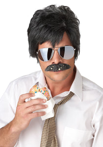 Adult Ace Detective Wig & Mustache Kit