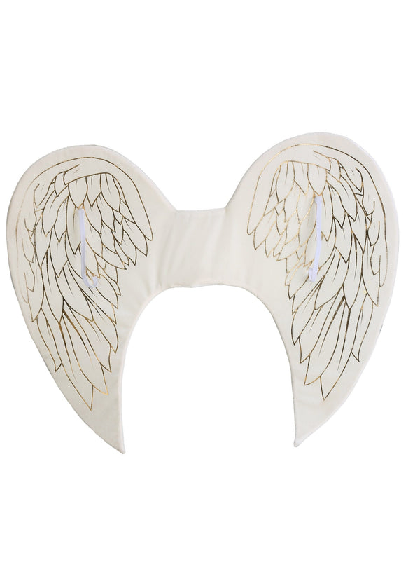 Gold Print Angel Wings for Adults