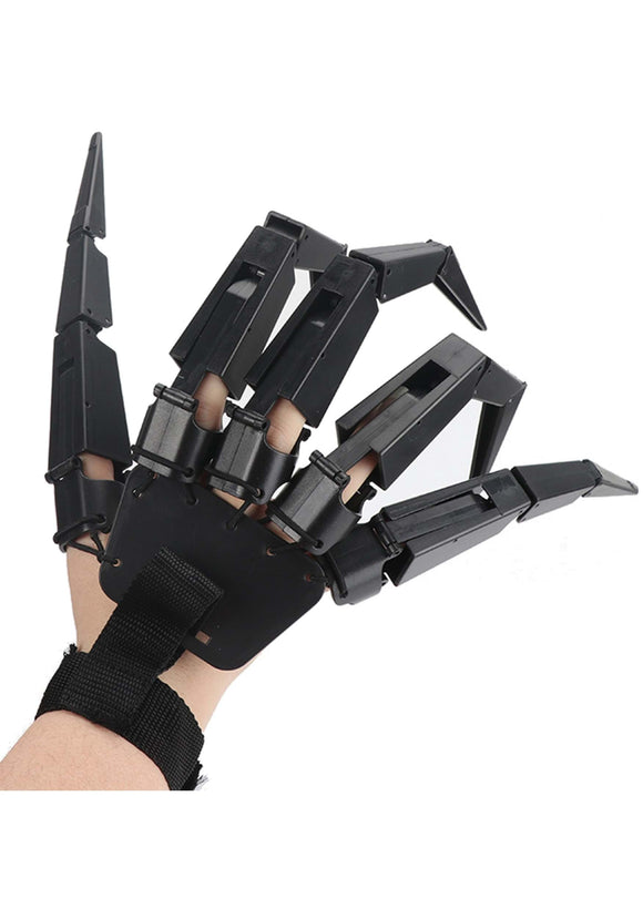 Articulating Black Demon Fingers for Adults
