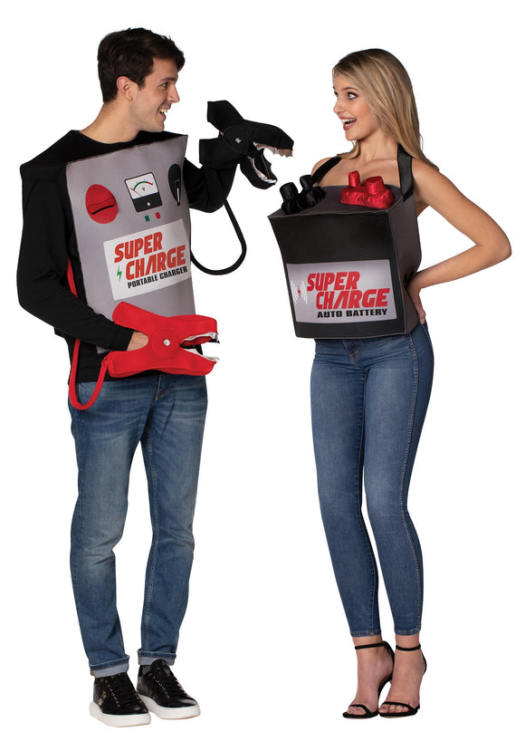 Battery & Jumper Cables Adult Couple's Costume