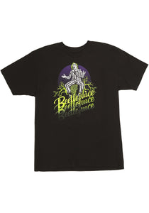 Adult Beetlejuice Beetlejuice Beetlejuice Black T-Shirt
