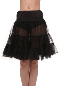 Adult Black Knee Length Crinoline