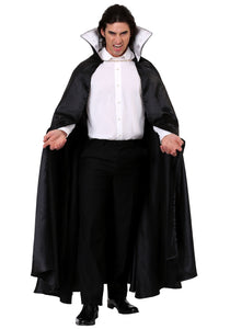 Black Vampire Cloak Costume for an Adult