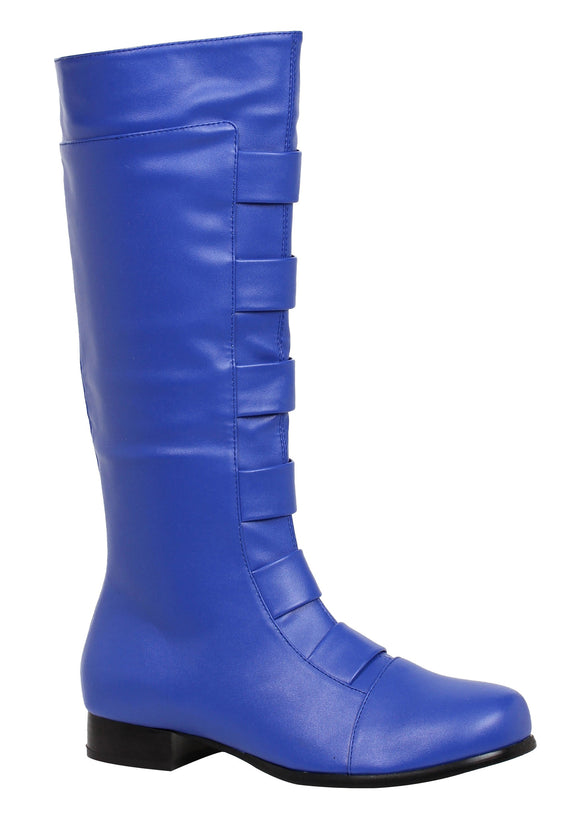 Blue Superhero Adult Boots