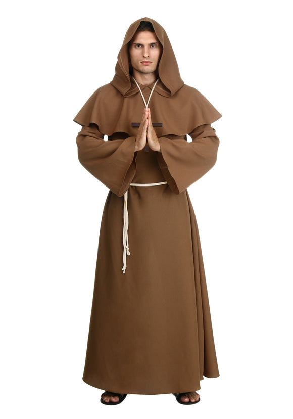 Adult Brown Monk Robe Costume