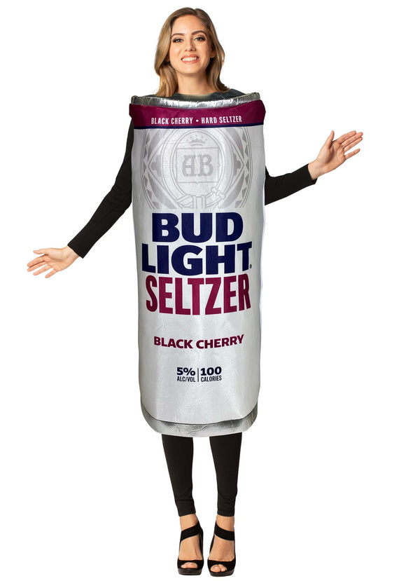 Bud Light Black Cherry Seltzer Can Adult Costume