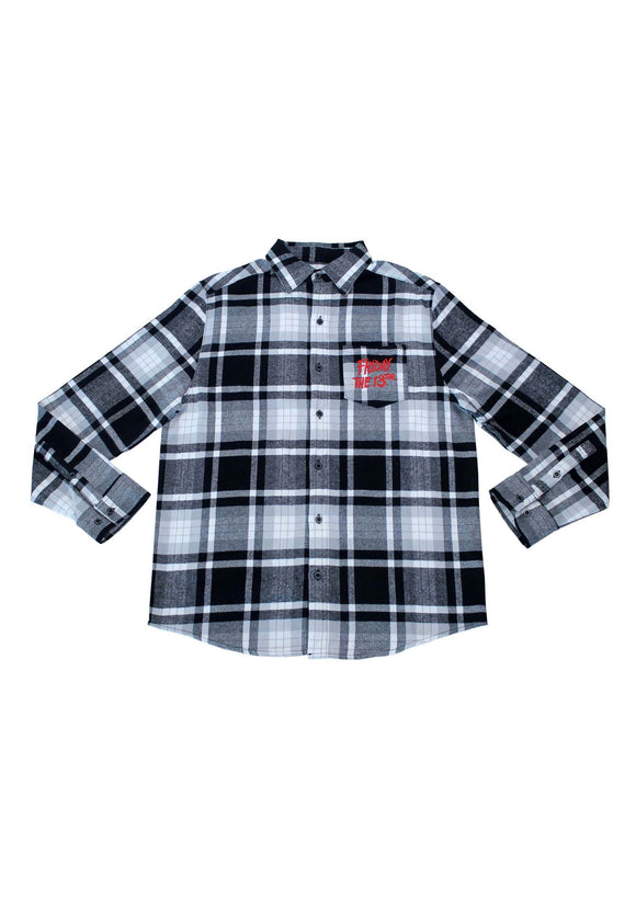 Adult Cakeworthy Friday the 13th Long Sleeve Flannel
