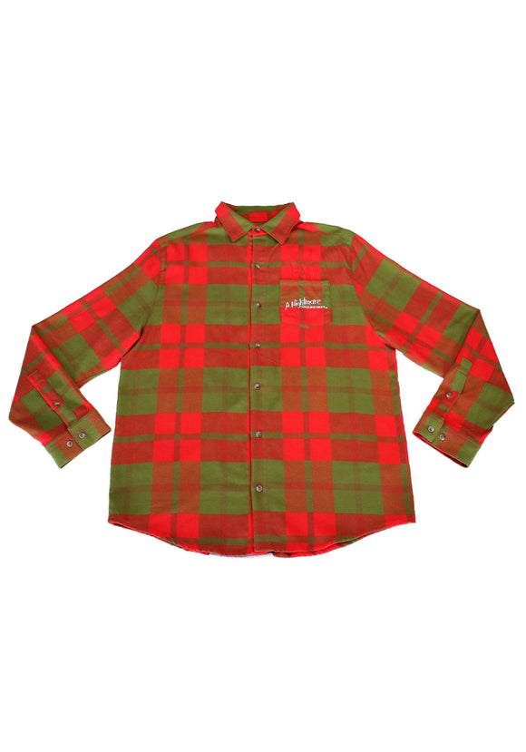 Cakeworthy Nightmare on Elm Street Adult Long Sleeve Flannel