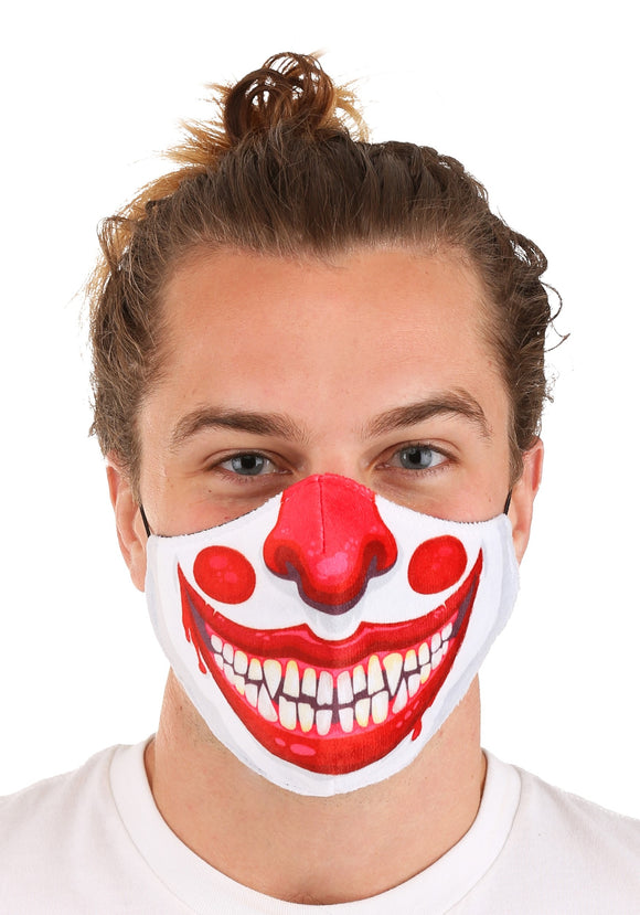 Clown Sublimated Face Mask for Adults