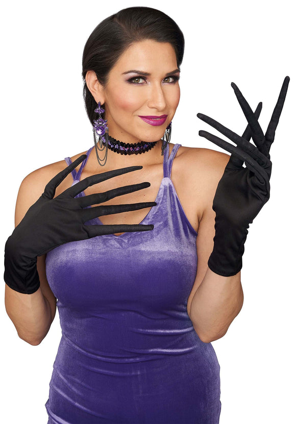 Adult Black Creepy Gloves