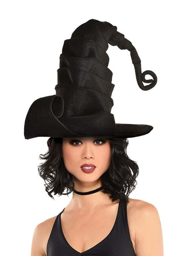 Crinkle Adult Witch Hat