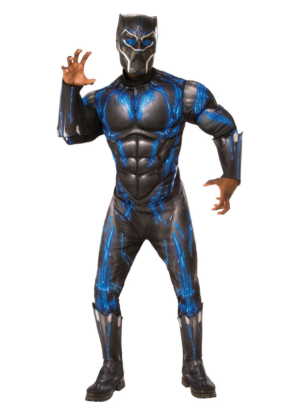 Deluxe Black Panther Blue Adult Costume