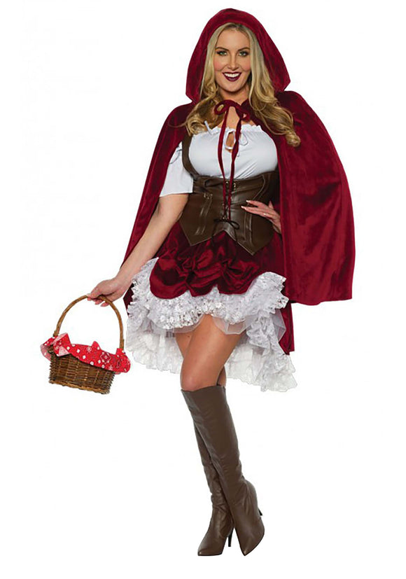 Deluxe Red Riding Hood Costume For Adults