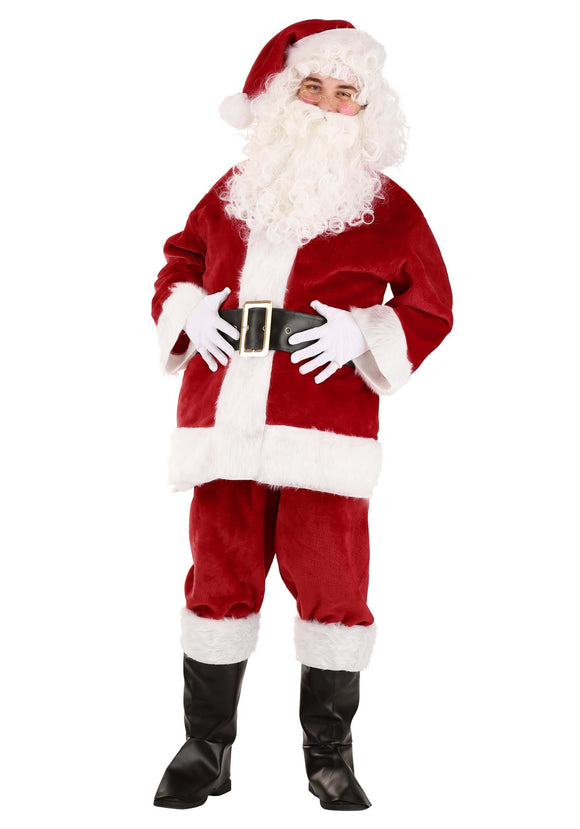 Deluxe Red Santa Claus Adult Costume