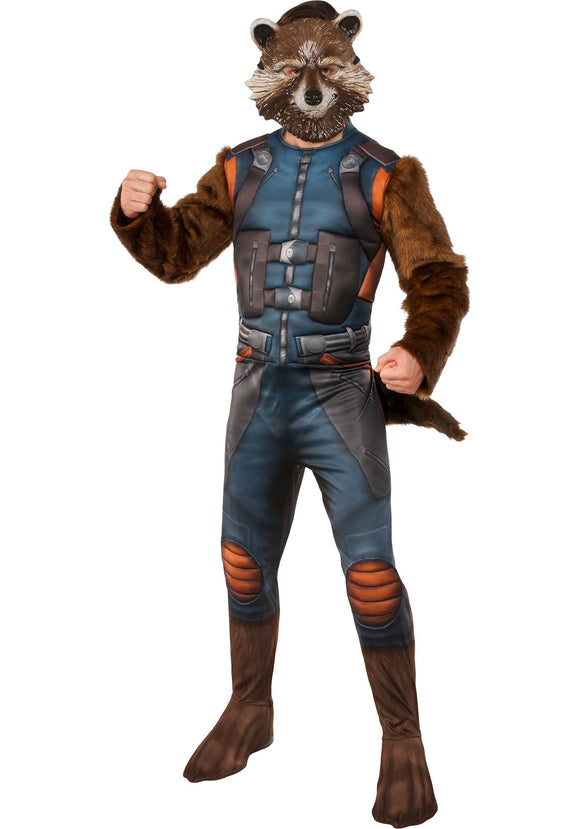 Adult Deluxe Rocket Raccoon Costume from Guardians of the Galaxy
