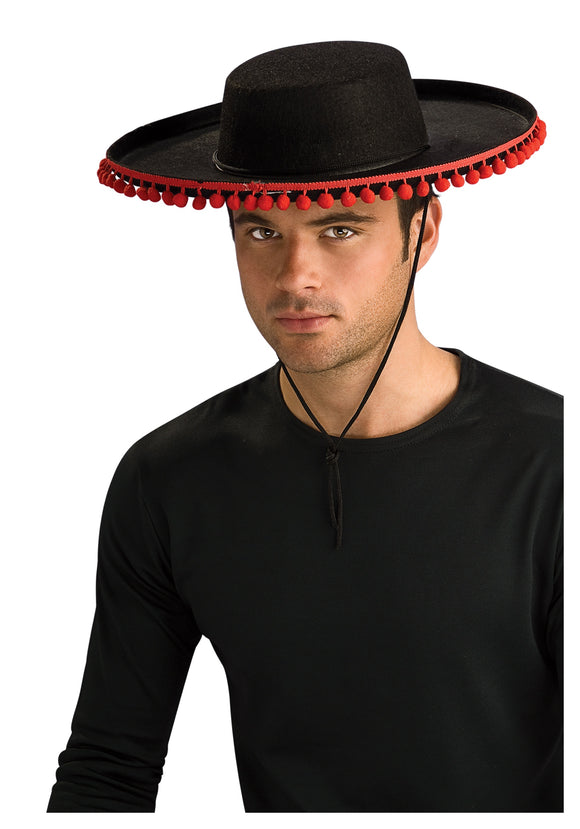 Adult Durashape Spanish Hat w/ Pompoms