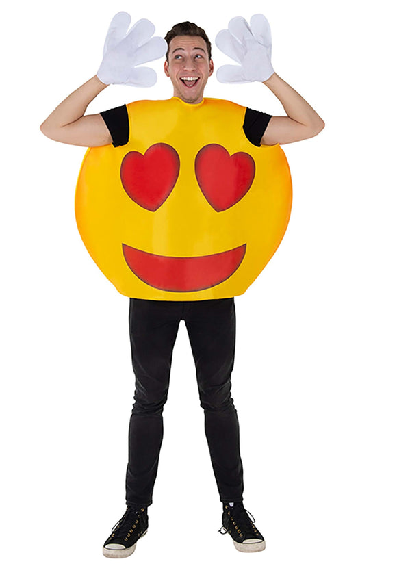 Emoji Heart Smiley Adult Costume