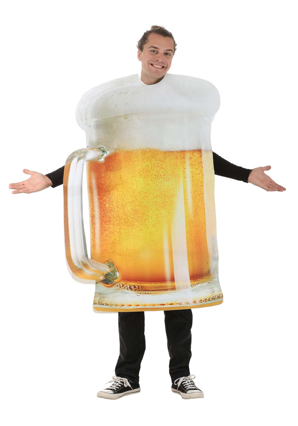 Foamy Beer Mug Costume for Adults