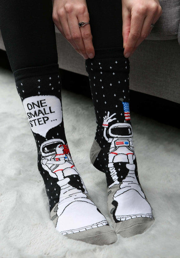 Foot Forward Astronaut Adult Socks
