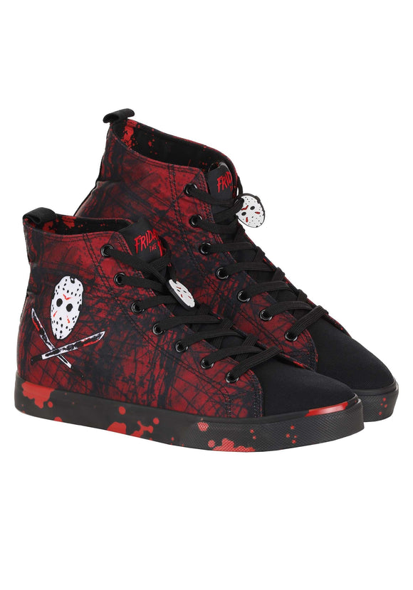 Friday the 13th Jason High Top Sneakers for Adults