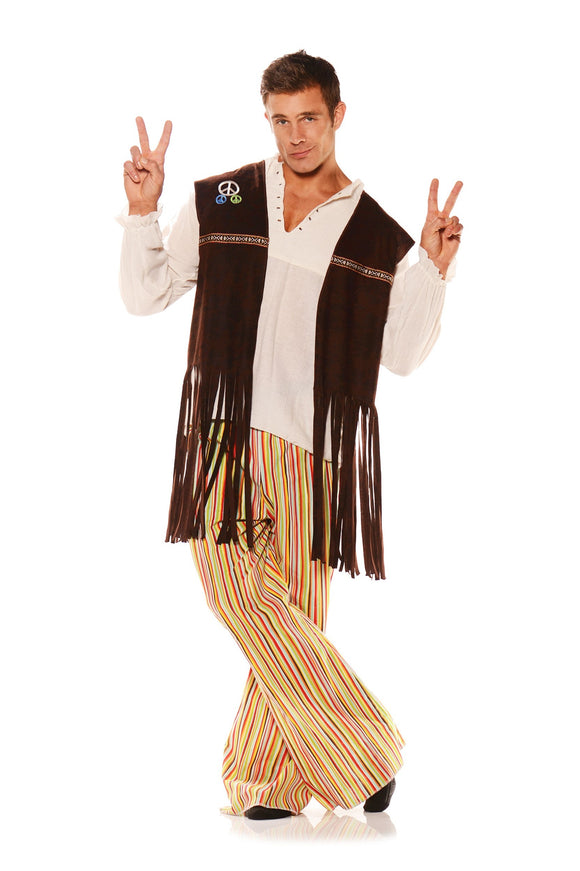 Fringe Hippie Vest Adult Costume
