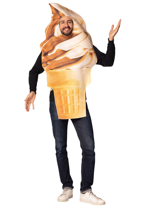 Get Real Ice Cream Swirl Cone Adult Costume