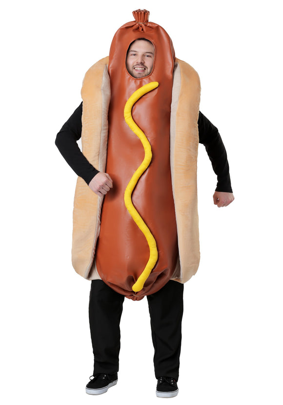 Adults Hot Dog Costume | Fast Food Halloween Costumes