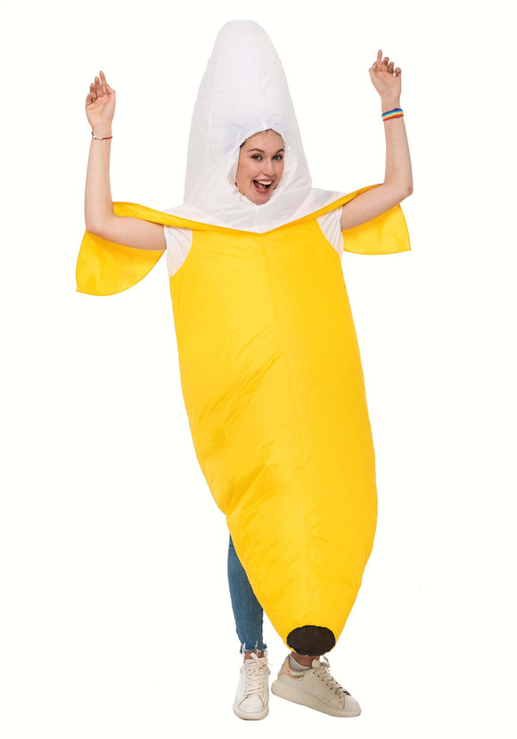 Inflatable Peeled Banana Adult Costume